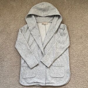LOFT Speckled Gray Knit Cardigan